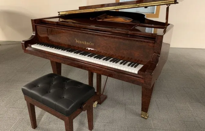 Bösendorfer 185 Burl Walnut grand piano