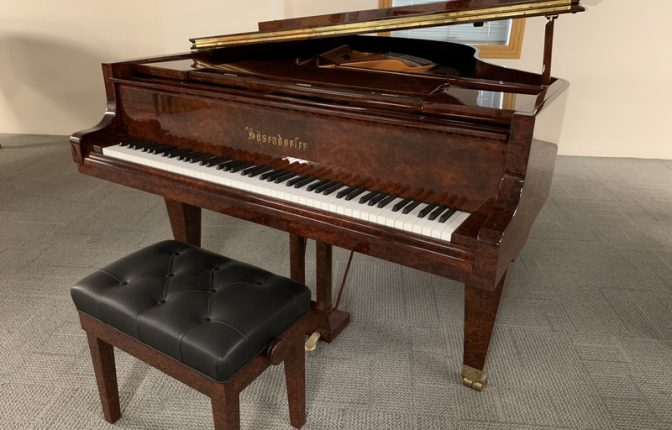Bösendorfer 185 Burl Walnut grand piano